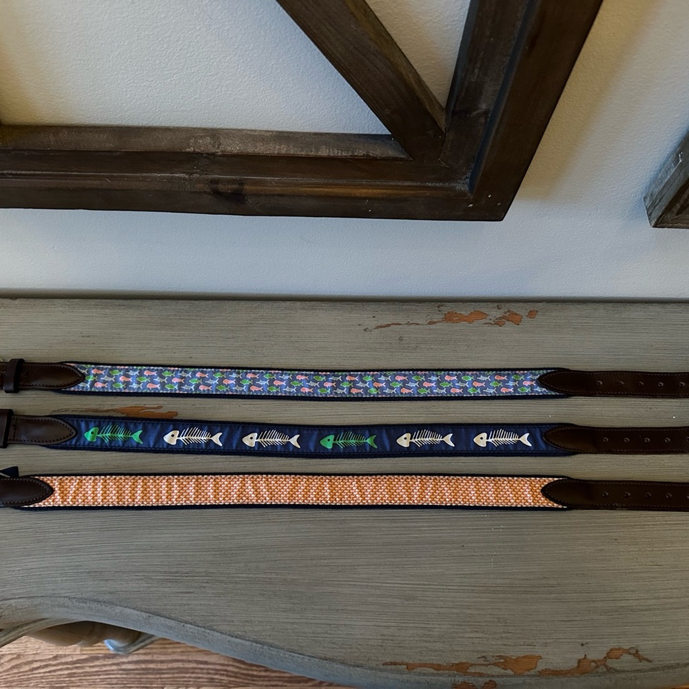 Set of 3 Boys vineyard vines size 24 belts